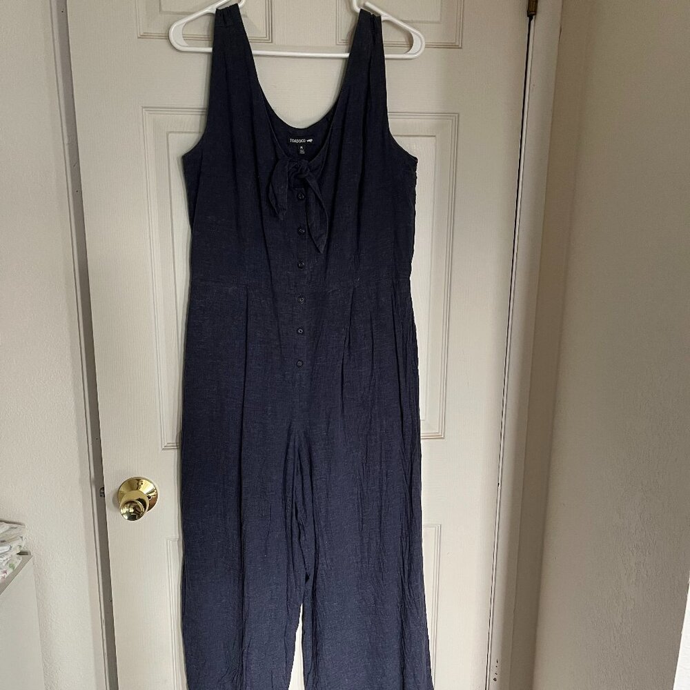Toad & Co navy jumpsuit